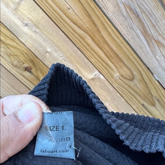 Labo.ART Black Corduroy wide leg Pants - Picture 9 of 9